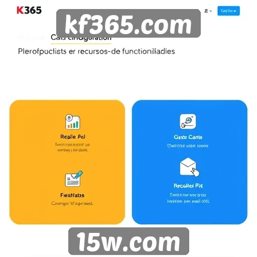 Recursos e funcionalidades do site kf365.com