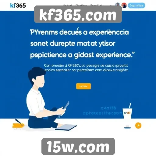 experiência do usuário no site kf365.com
